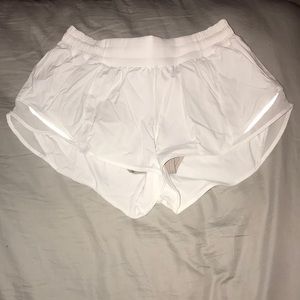 White Lulu Lemon shorts